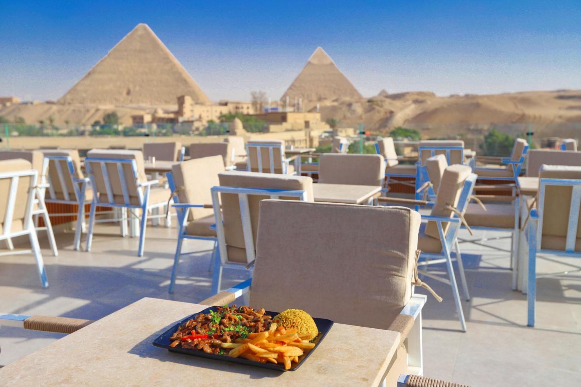 Gaia Pyramids Hotel Kafret el-Gabal 외부 사진