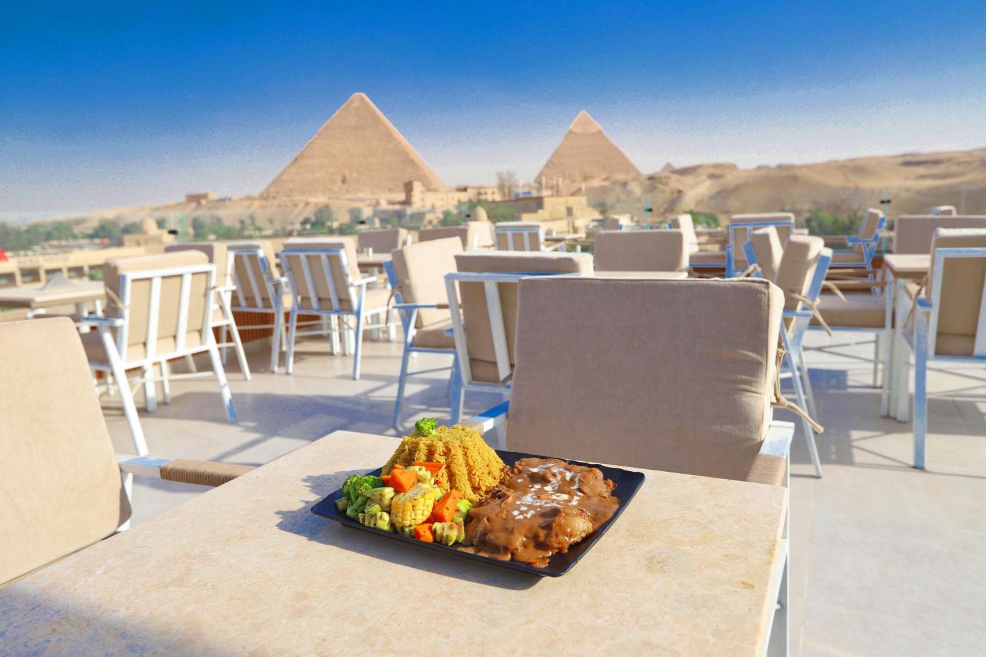 Gaia Pyramids Hotel Kafret el-Gabal 외부 사진