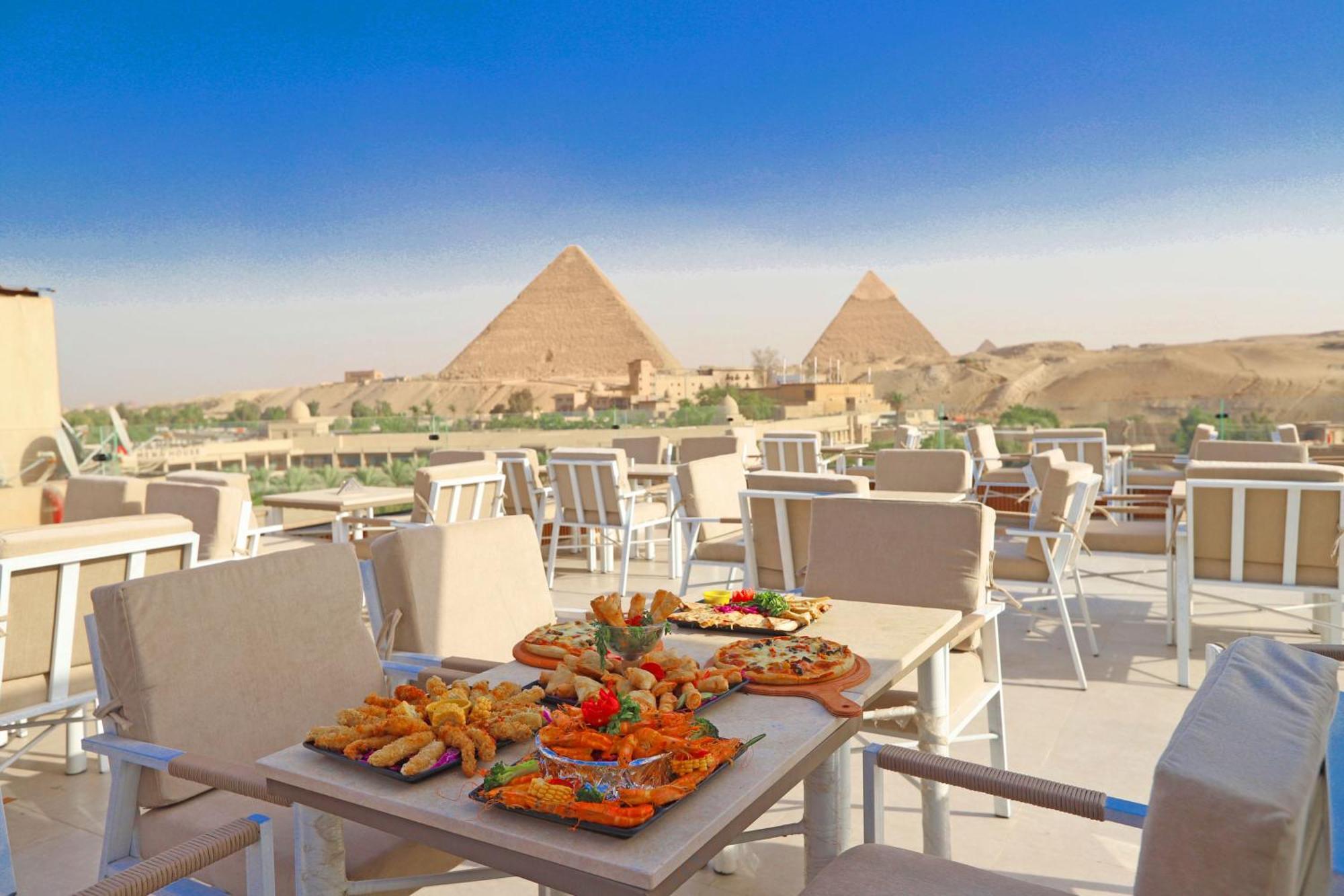 Gaia Pyramids Hotel Kafret el-Gabal 외부 사진