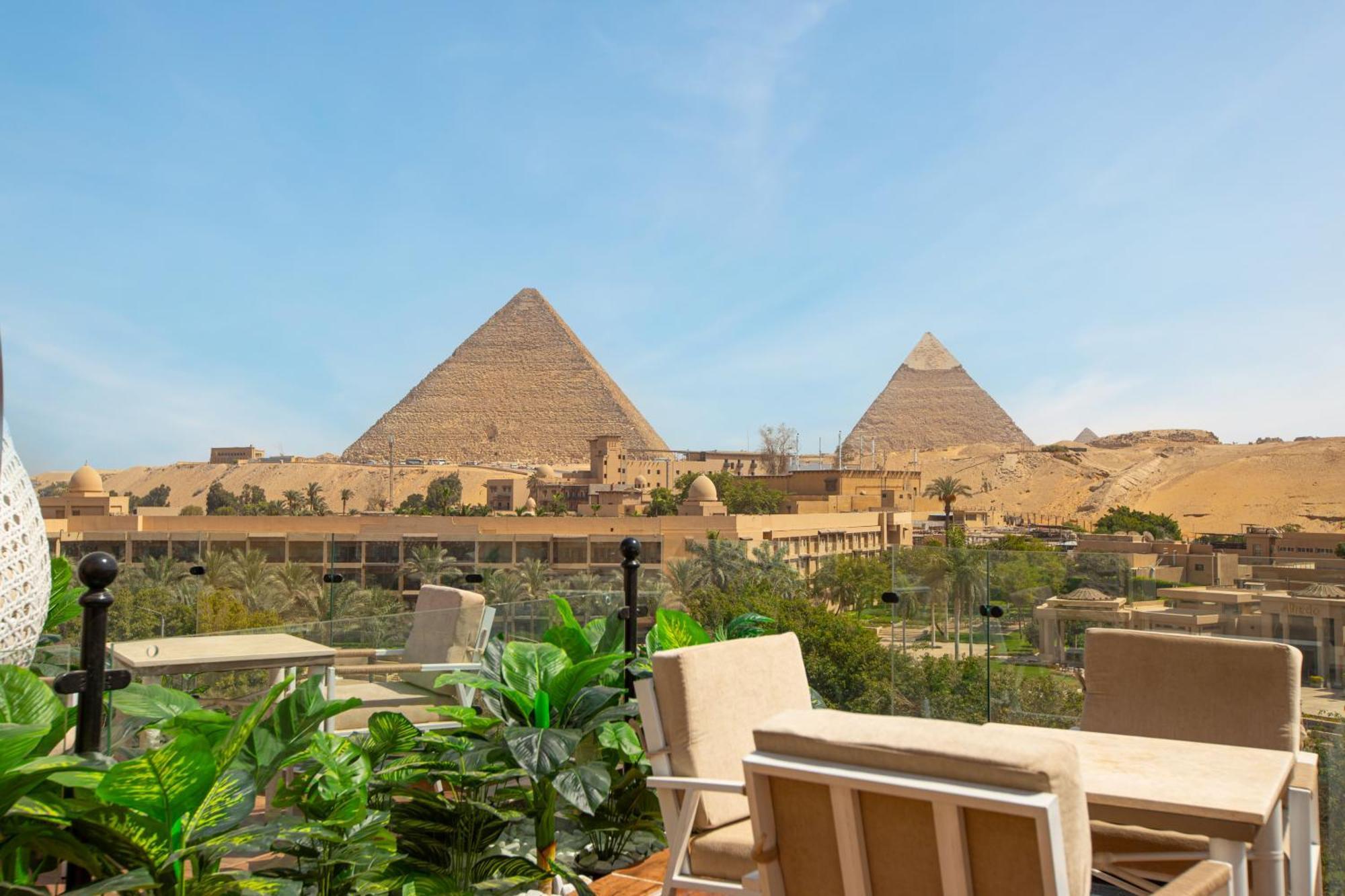 Gaia Pyramids Hotel Kafret el-Gabal 외부 사진