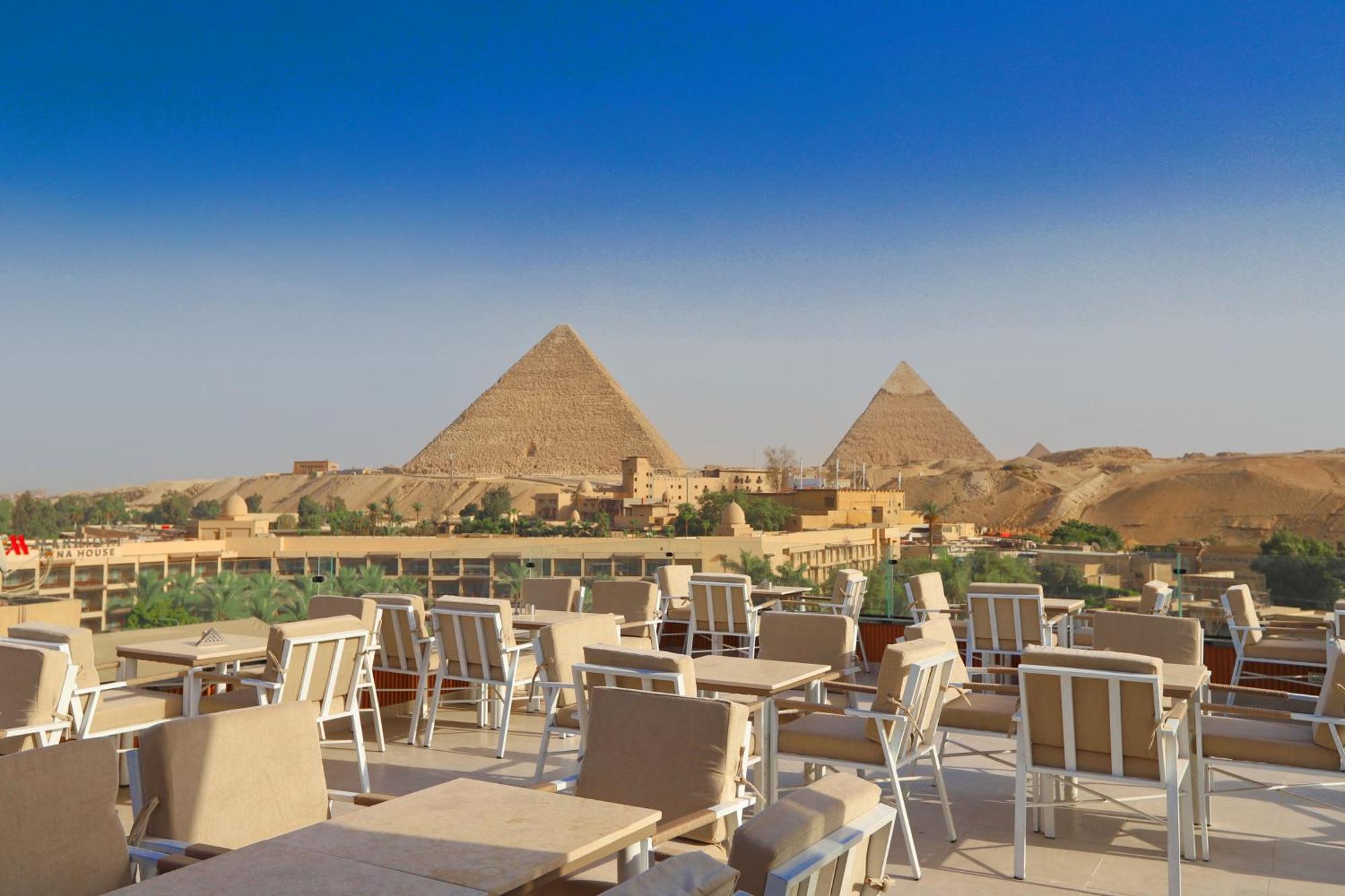 Gaia Pyramids Hotel Kafret el-Gabal 외부 사진