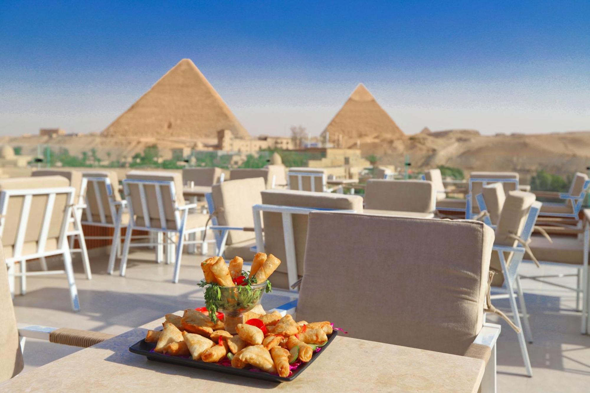 Gaia Pyramids Hotel Kafret el-Gabal 외부 사진