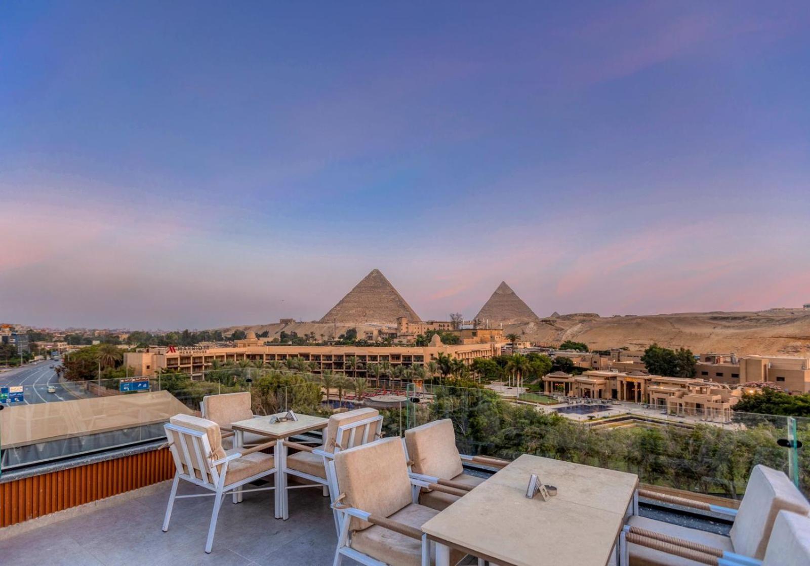 Gaia Pyramids Hotel Kafret el-Gabal 외부 사진