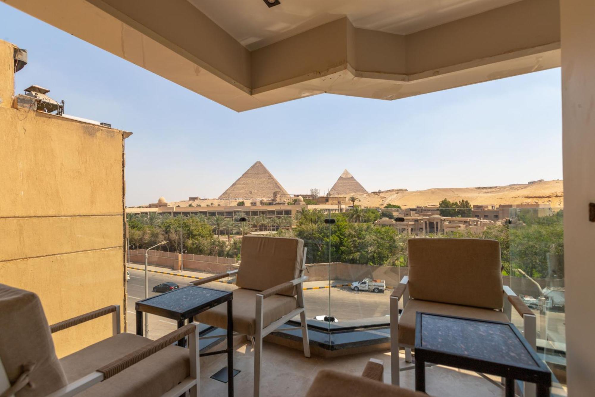 Gaia Pyramids Hotel Kafret el-Gabal 외부 사진